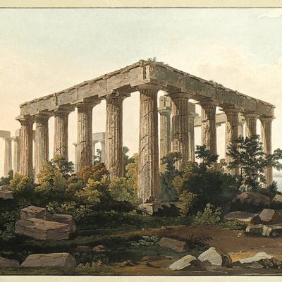 Ο ναός της Αφαίας στην Αίγινα. 