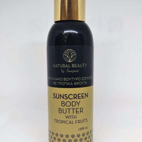 Sunscreen Body Butter Αντηλιακό βούτυρο γρήγορου μαυρίσματος και ενυδάτωσης για το σώμα. 24,00