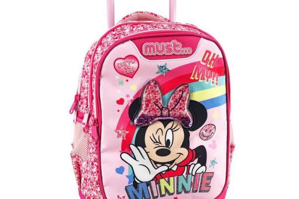 Σχολική Τσάντα Τρόλεϊ Δημοτικού Disney Minnie Mouse Oh My Minnie Must με 3 θήκες