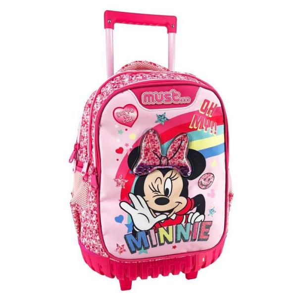 Σχολική Τσάντα Τρόλεϊ Δημοτικού Disney Minnie Mouse Oh My Minnie Must με 3 θήκες