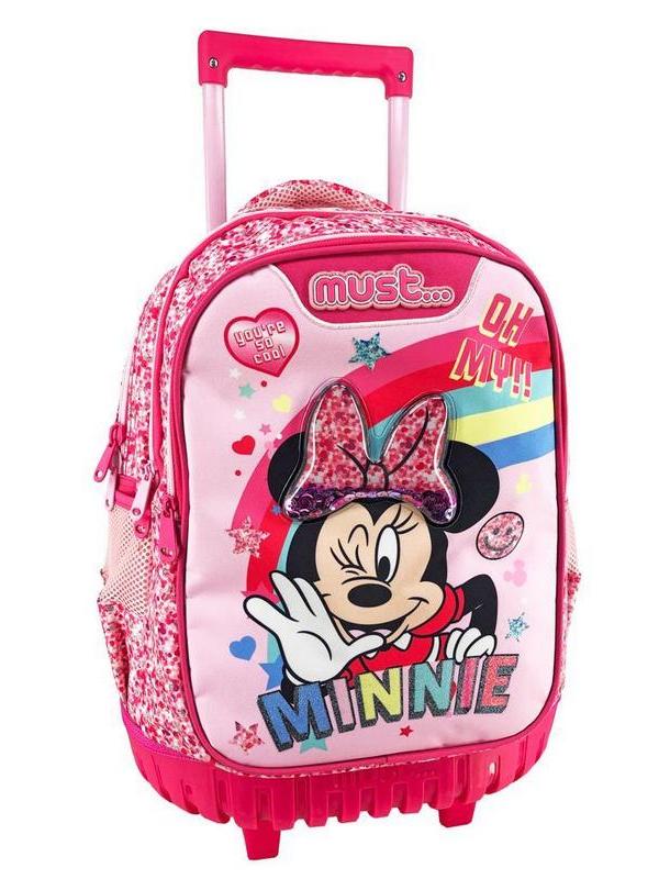 Σχολική Τσάντα Τρόλεϊ Δημοτικού Disney Minnie Mouse Oh My Minnie Must με 3 θήκες