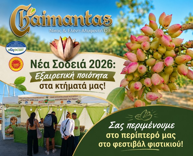 Χαϊμαντάς. Νέα Σοδειά 2026: Εξαιρετική ποιότητα στα κτήματά μας!