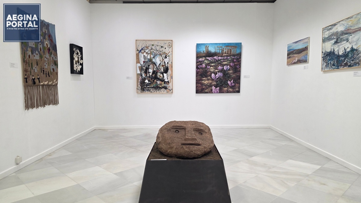 Η Δημοτική Πινακοθήκη Αίγινας φιλοξένησε τη δράση σε έναν χώρο που ενισχύει τον διάλογο