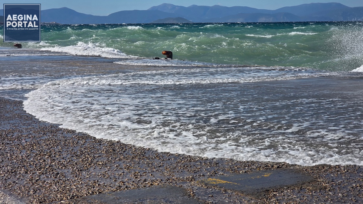 Ο κόμβος του Meteo στο ΓΕΛ Αίγινας, κατέγραψε μέγιστη ένταση το ανέμου στα 7 μποφόρ