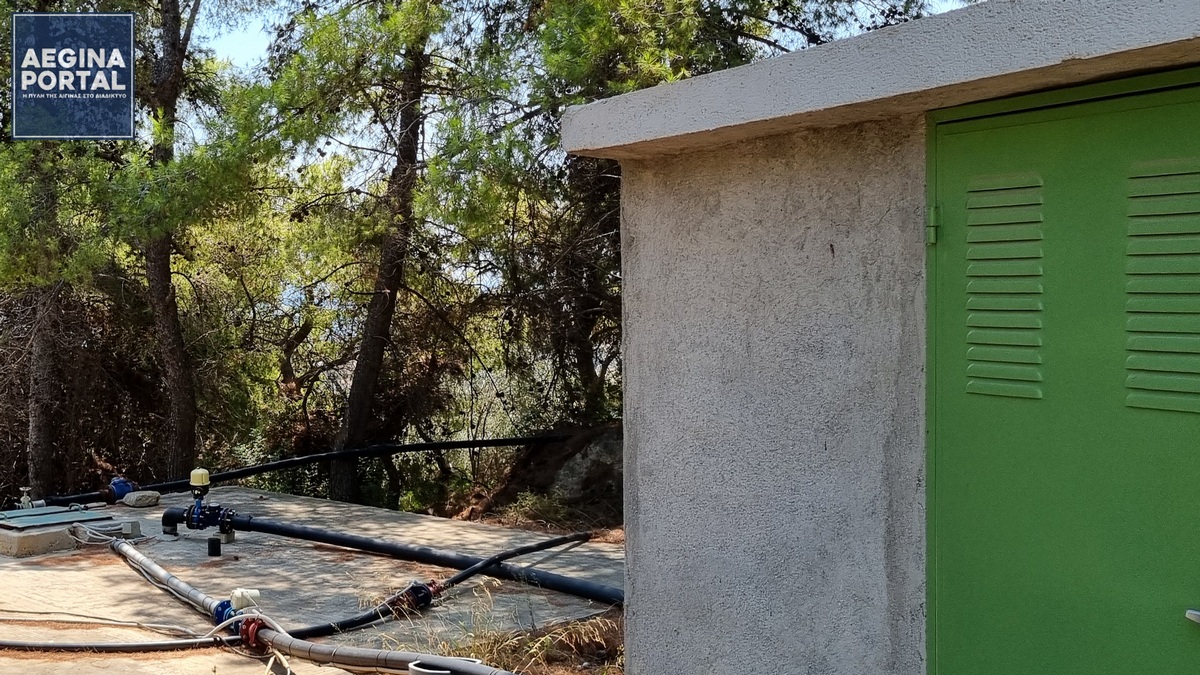 Η Τεχνική Έκθεση για την επισκευή της βλάβης του υπόγειου αγωγού υδροδότησης από την δεξαμενή «Κεραίες Αφαίας» προς την δεξαμενή του Αγίου Νικολάου, που εξυπηρετεί Αγία Μαρίνα και οι Άλωνες.