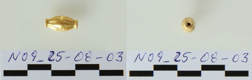 Χρυσή αμφικωνική ψήφος. Μουσείο Αίγινας αριθ. ευρετ. 9759α