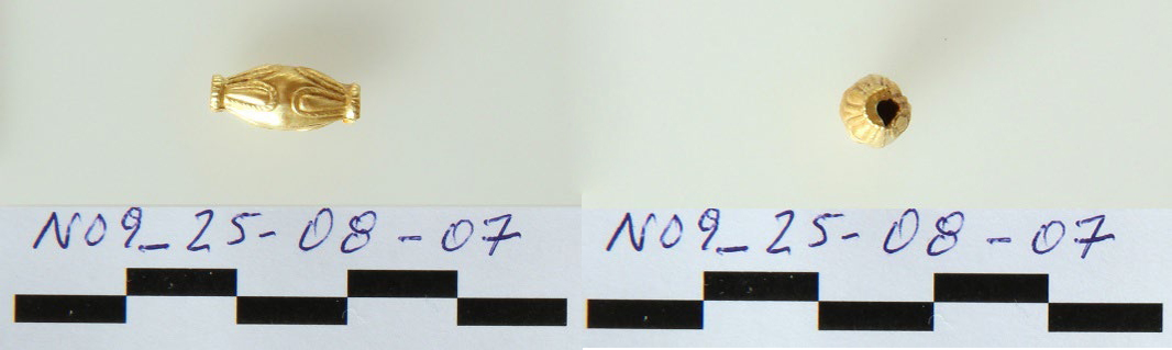 Χρυσή αμφικωνική ψήφος. Μουσείο Αίγινας αριθ. ευρετ. 9759β